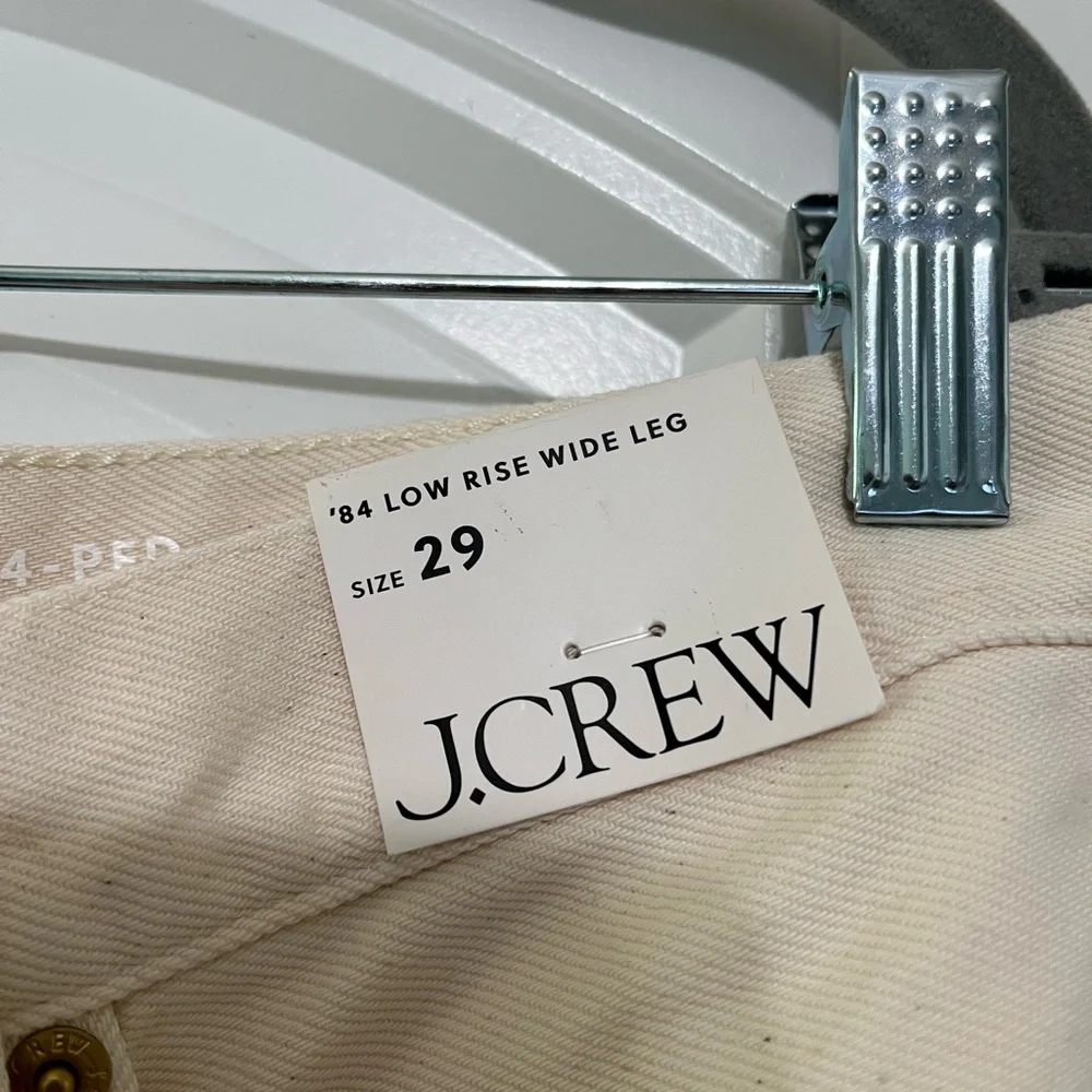 NWT J. Crew wide leg jeans. Size 29. Current season